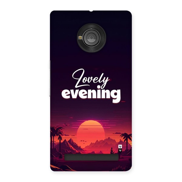 Lovely Evening Back Case for Yuphoria