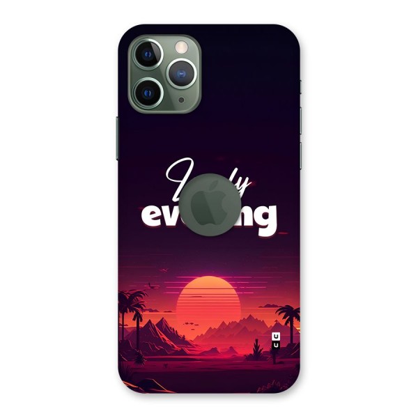 Lovely Evening Back Case for iPhone 11 Pro Logo Cut