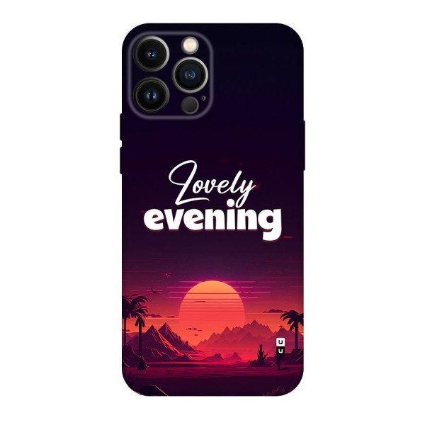 Lovely Evening Back Case for iPhone 13 Pro Max