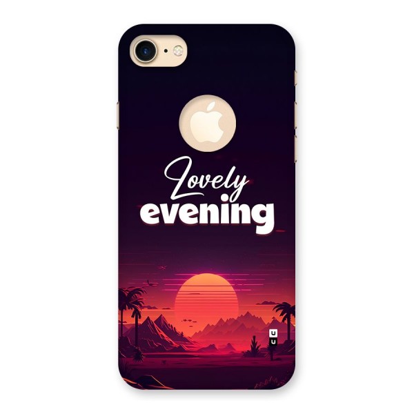 Lovely Evening Back Case for iPhone 8 Logo Cut