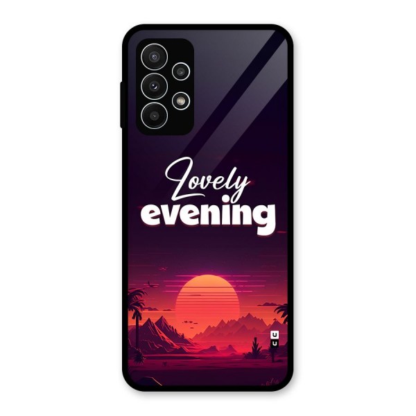 Lovely Evening Glass Back Case for Galaxy A23