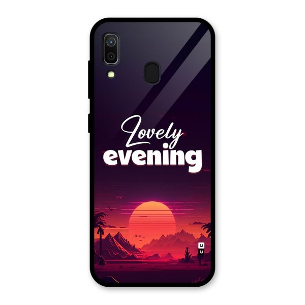 Lovely Evening Glass Back Case for Galaxy A30