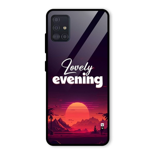 Lovely Evening Glass Back Case for Galaxy A51