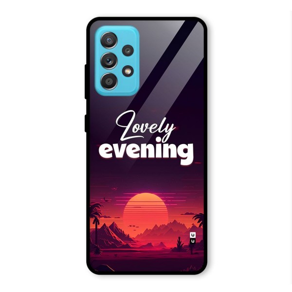 Lovely Evening Glass Back Case for Galaxy A52s 5G