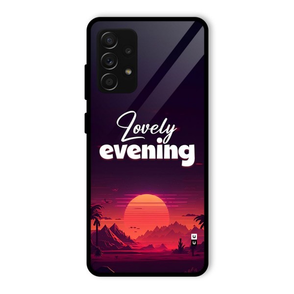 Lovely Evening Glass Back Case for Galaxy A53 5G