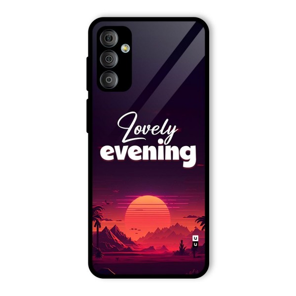 Lovely Evening Glass Back Case for Galaxy F23