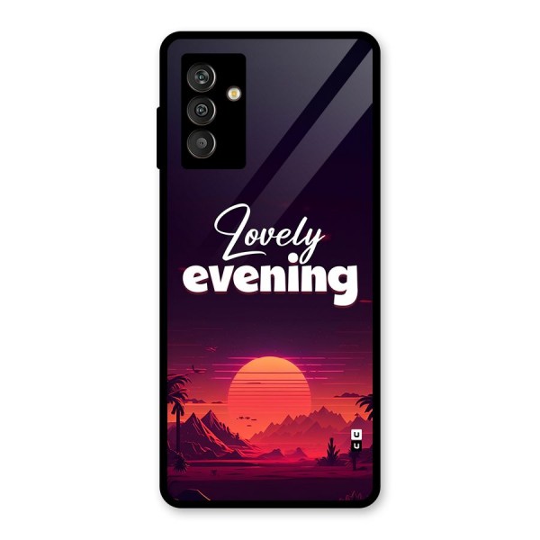 Lovely Evening Glass Back Case for Galaxy M13