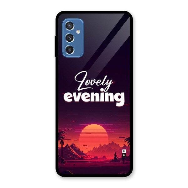 Lovely Evening Glass Back Case for Galaxy M52 5G