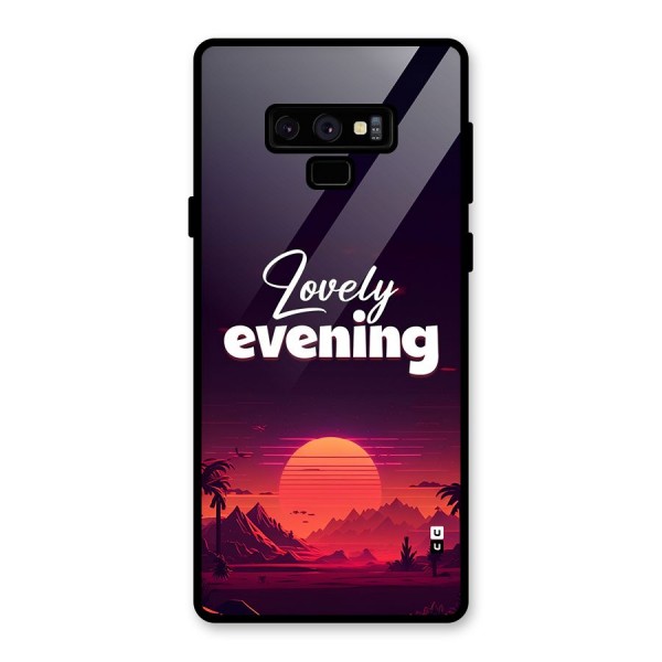 Lovely Evening Glass Back Case for Galaxy Note 9