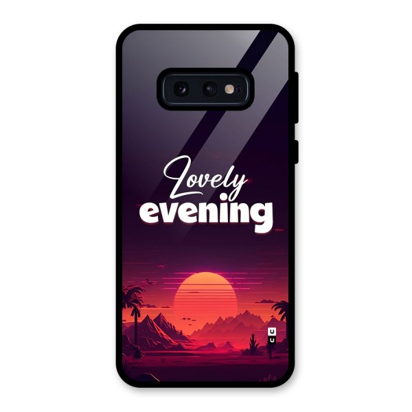 Lovely Evening Glass Back Case for Galaxy S10e