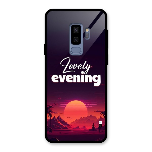 Lovely Evening Glass Back Case for Galaxy S9 Plus