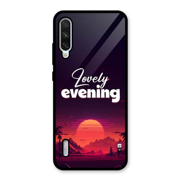 Lovely Evening Glass Back Case for Mi A3