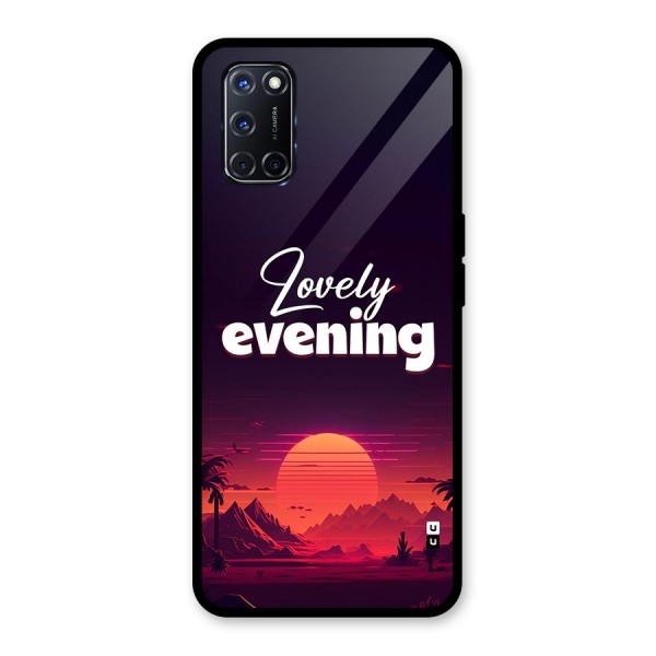 Lovely Evening Glass Back Case for Oppo A52