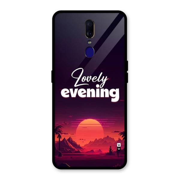 Lovely Evening Glass Back Case for Oppo F11