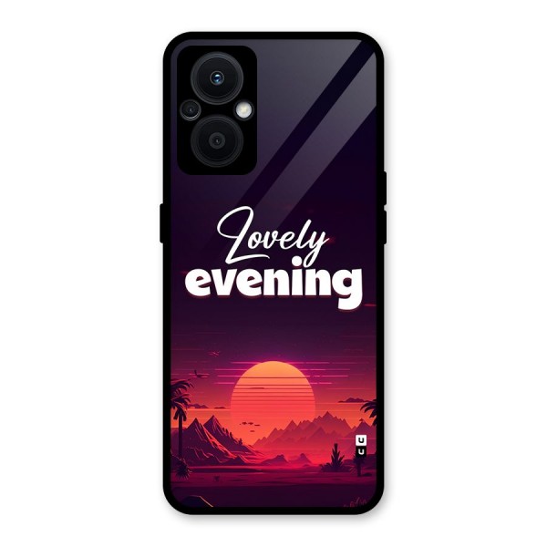 Lovely Evening Glass Back Case for Oppo F21s Pro 5G