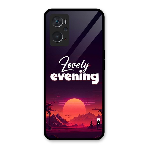 Lovely Evening Glass Back Case for Oppo K10 4G