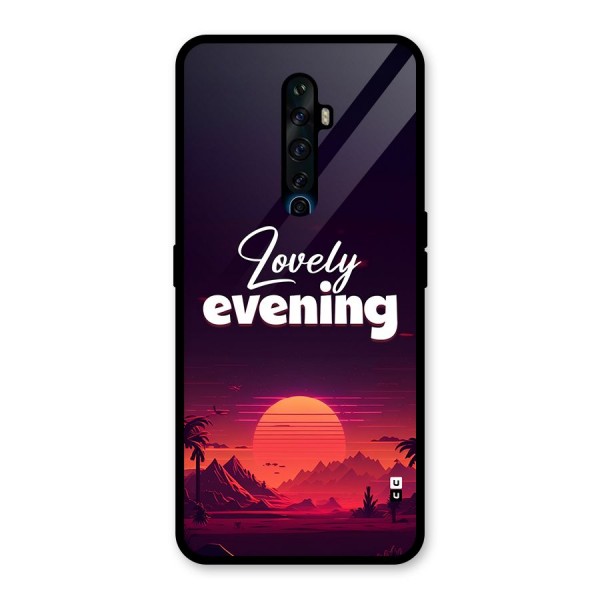 Lovely Evening Glass Back Case for Oppo Reno2 F