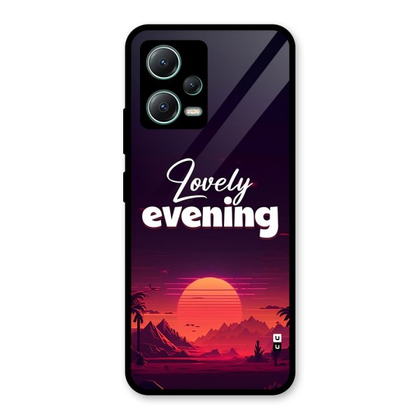 Lovely Evening Glass Back Case for Poco X5