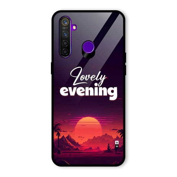 Lovely Evening Glass Back Case for Realme 5 Pro