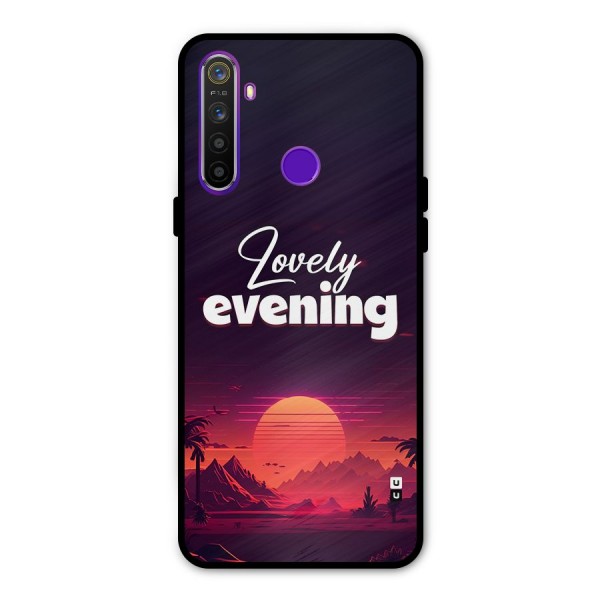 Lovely Evening Glass Back Case for Realme 5s