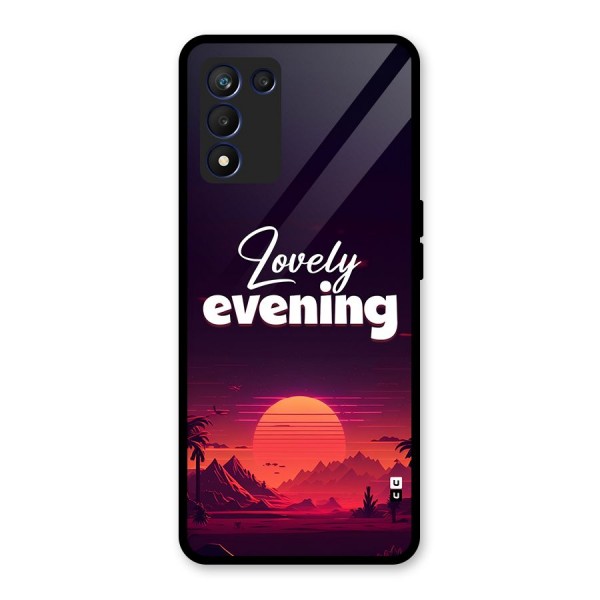 Lovely Evening Glass Back Case for Realme 9 5G Speed