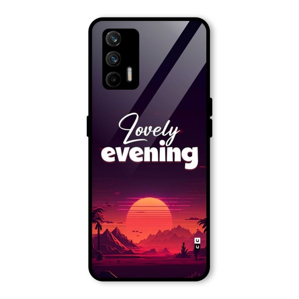 Lovely Evening Glass Back Case for Realme X7 Max