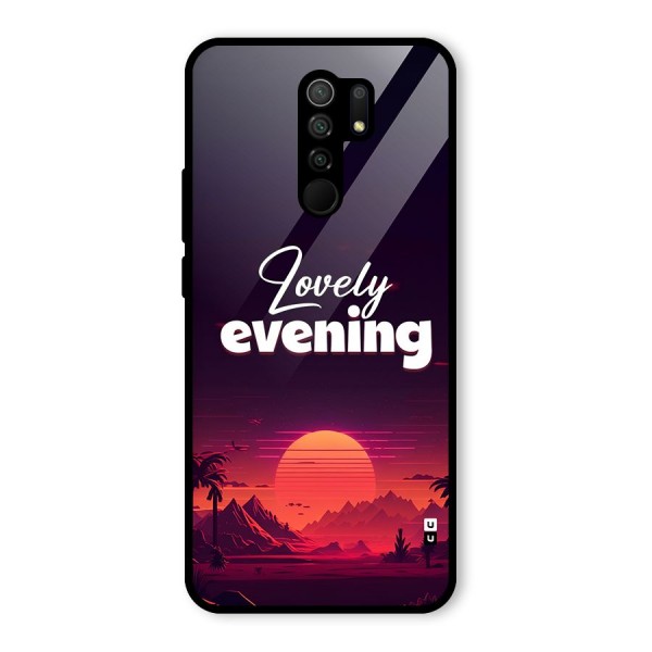 Lovely Evening Glass Back Case for Redmi 9 Prime