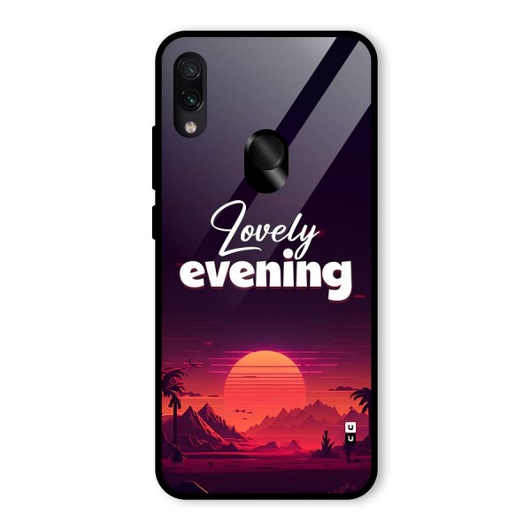 Lovely Evening Glass Back Case for Redmi Note 7