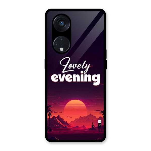 Lovely Evening Glass Back Case for Reno8 T 5G