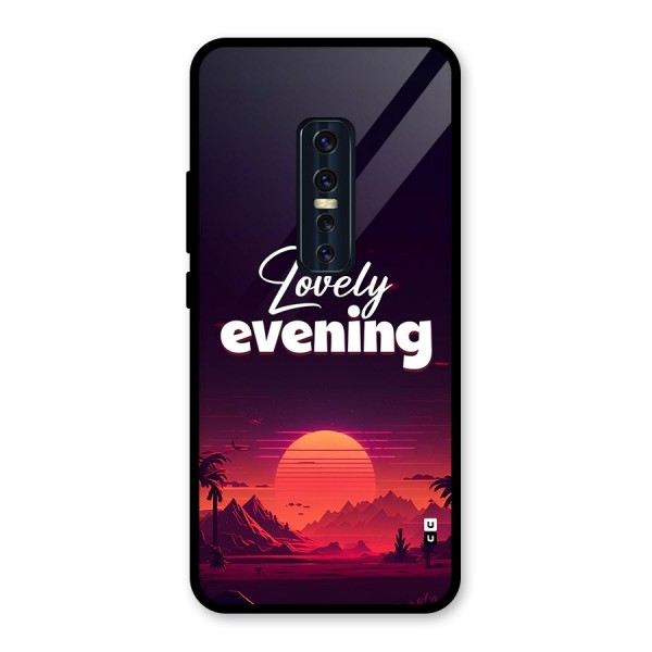 Lovely Evening Glass Back Case for Vivo V17 Pro