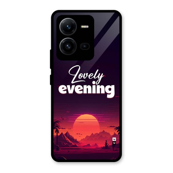 Lovely Evening Glass Back Case for Vivo V25