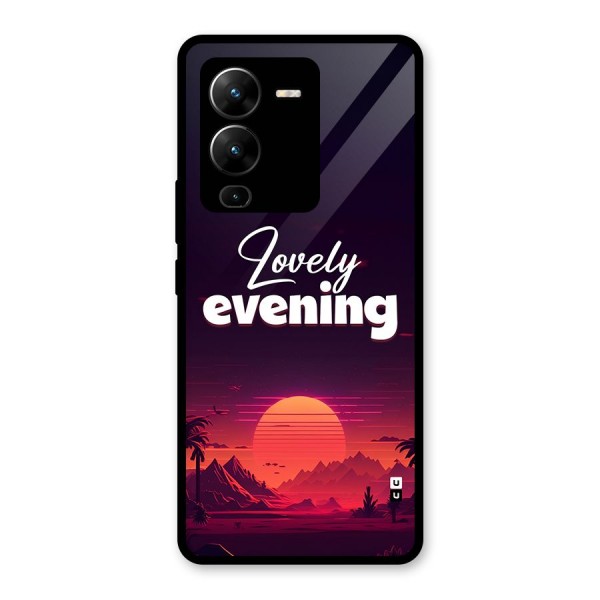 Lovely Evening Glass Back Case for Vivo V25 Pro