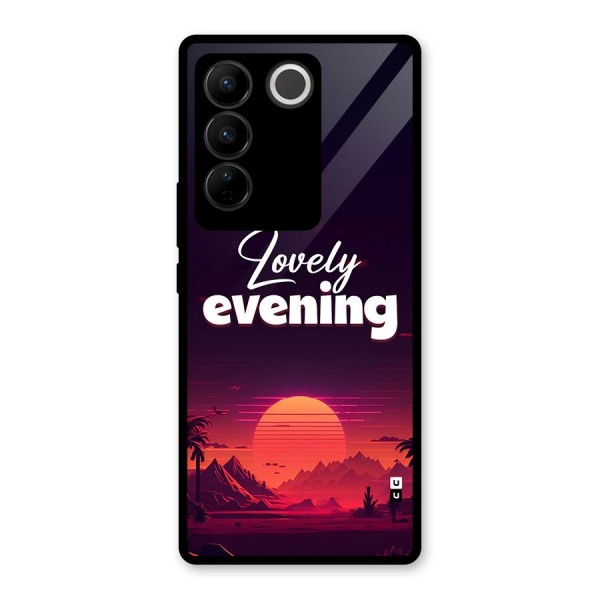 Lovely Evening Glass Back Case for Vivo V27 Pro