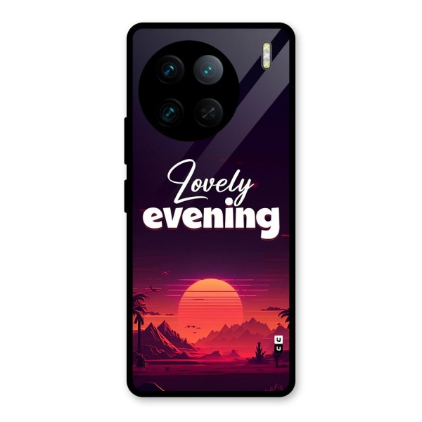 Lovely Evening Glass Back Case for Vivo X90 Pro