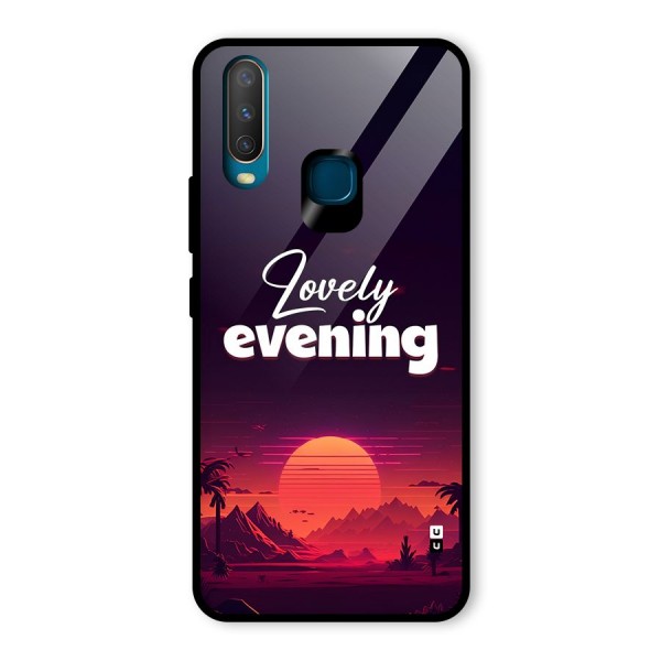 Lovely Evening Glass Back Case for Vivo Y12