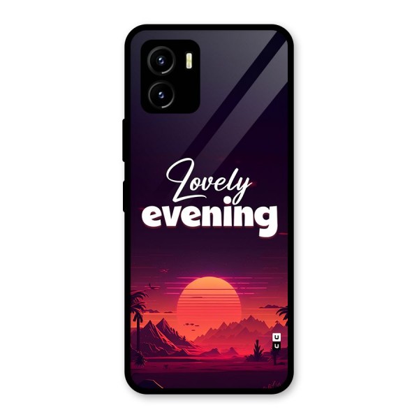 Lovely Evening Glass Back Case for Vivo Y15s