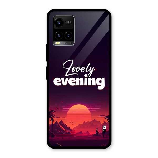 Lovely Evening Glass Back Case for Vivo Y21A