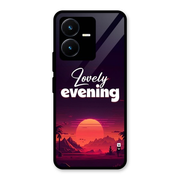 Lovely Evening Glass Back Case for Vivo Y22