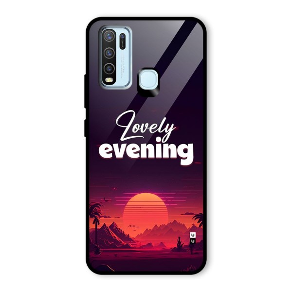 Lovely Evening Glass Back Case for Vivo Y30