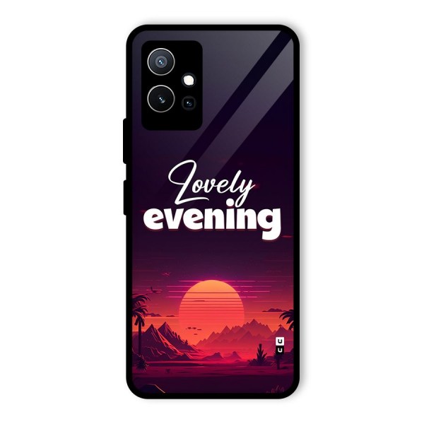 Lovely Evening Glass Back Case for Vivo Y75 5G