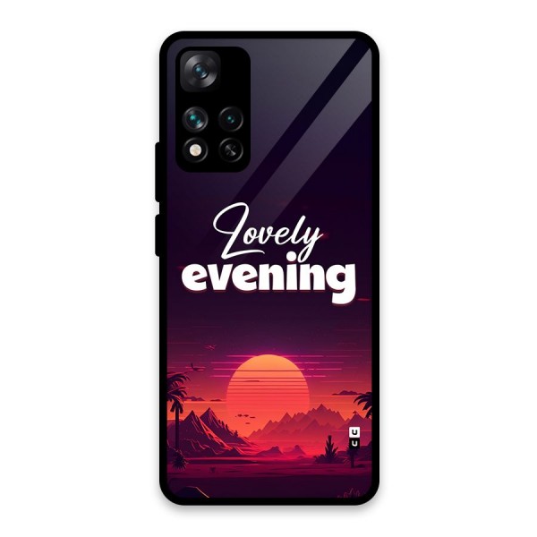 Lovely Evening Glass Back Case for Xiaomi 11i 5G