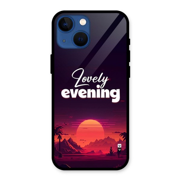 Lovely Evening Glass Back Case for iPhone 13 Mini