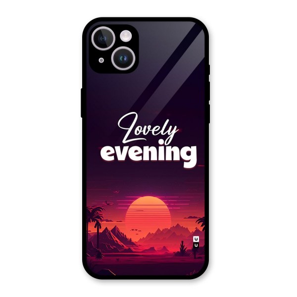 Lovely Evening Glass Back Case for iPhone 14 Plus