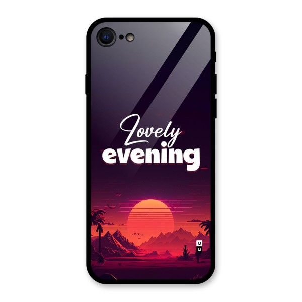 Lovely Evening Glass Back Case for iPhone 8