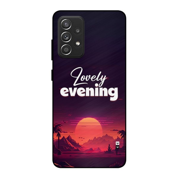 Lovely Evening Metal Back Case for Galaxy A52