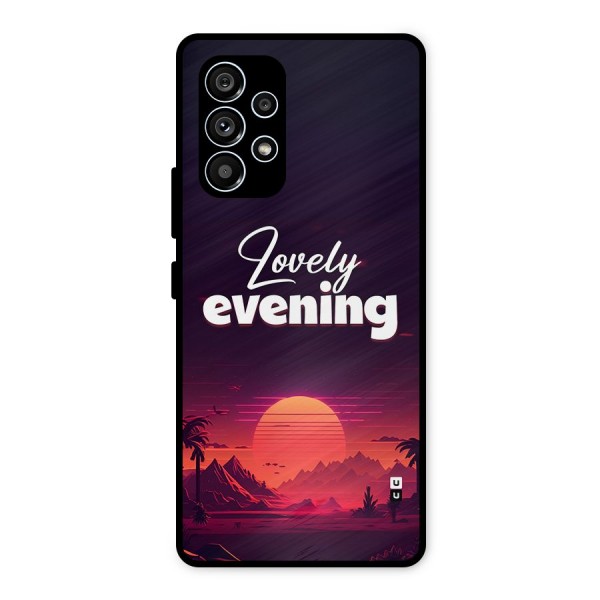 Lovely Evening Metal Back Case for Galaxy A53 5G