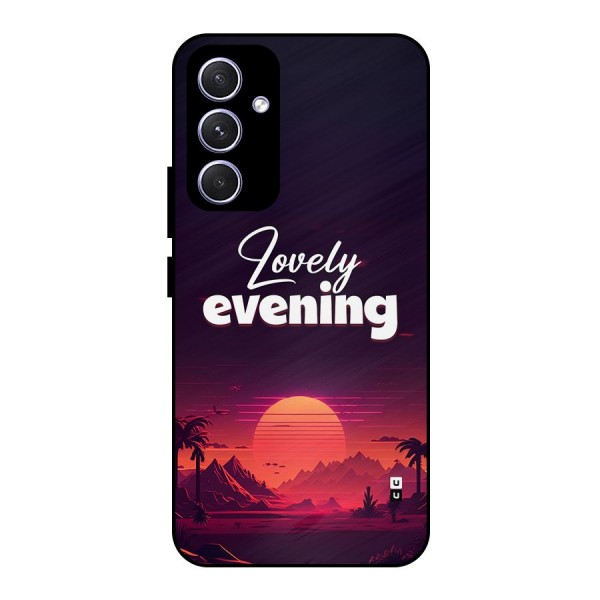 Lovely Evening Metal Back Case for Galaxy A54