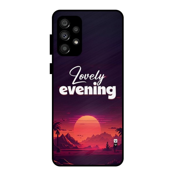 Lovely Evening Metal Back Case for Galaxy A73 5G