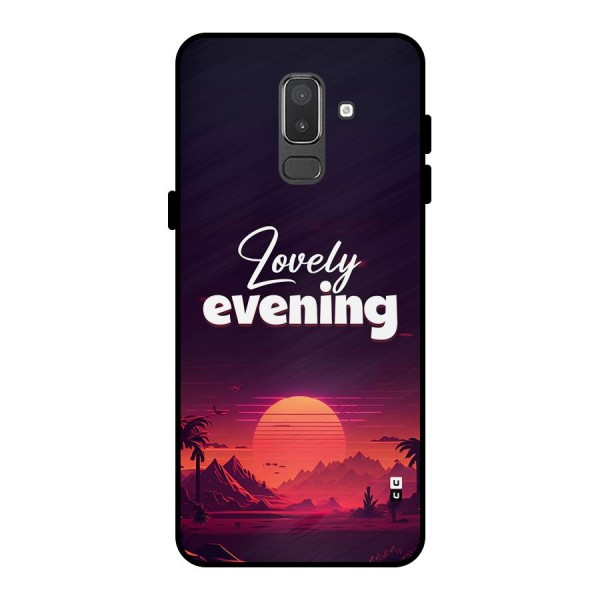 Lovely Evening Metal Back Case for Galaxy On8 (2018)