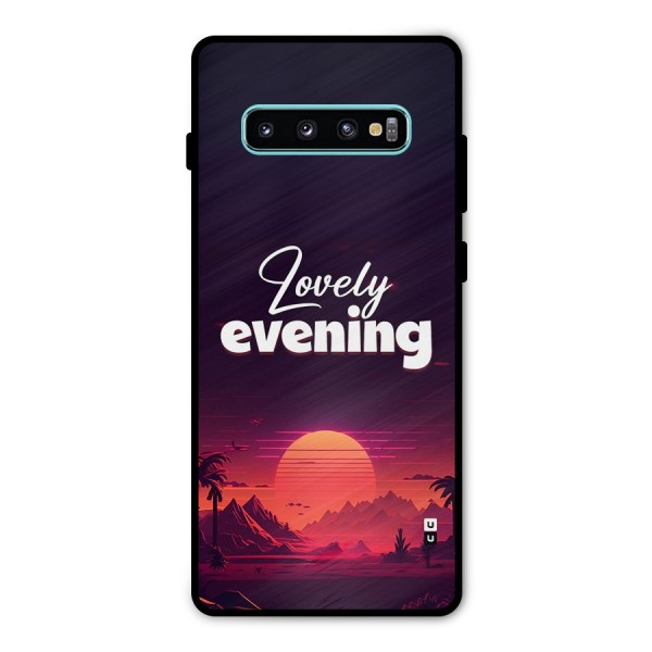 Lovely Evening Metal Back Case for Galaxy S10 Plus